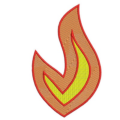 Matriz de matriz Matriz De Bordado Chama 12 Cm